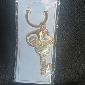 Fashion Jewelry Gold Glitter Mouse Key Holder